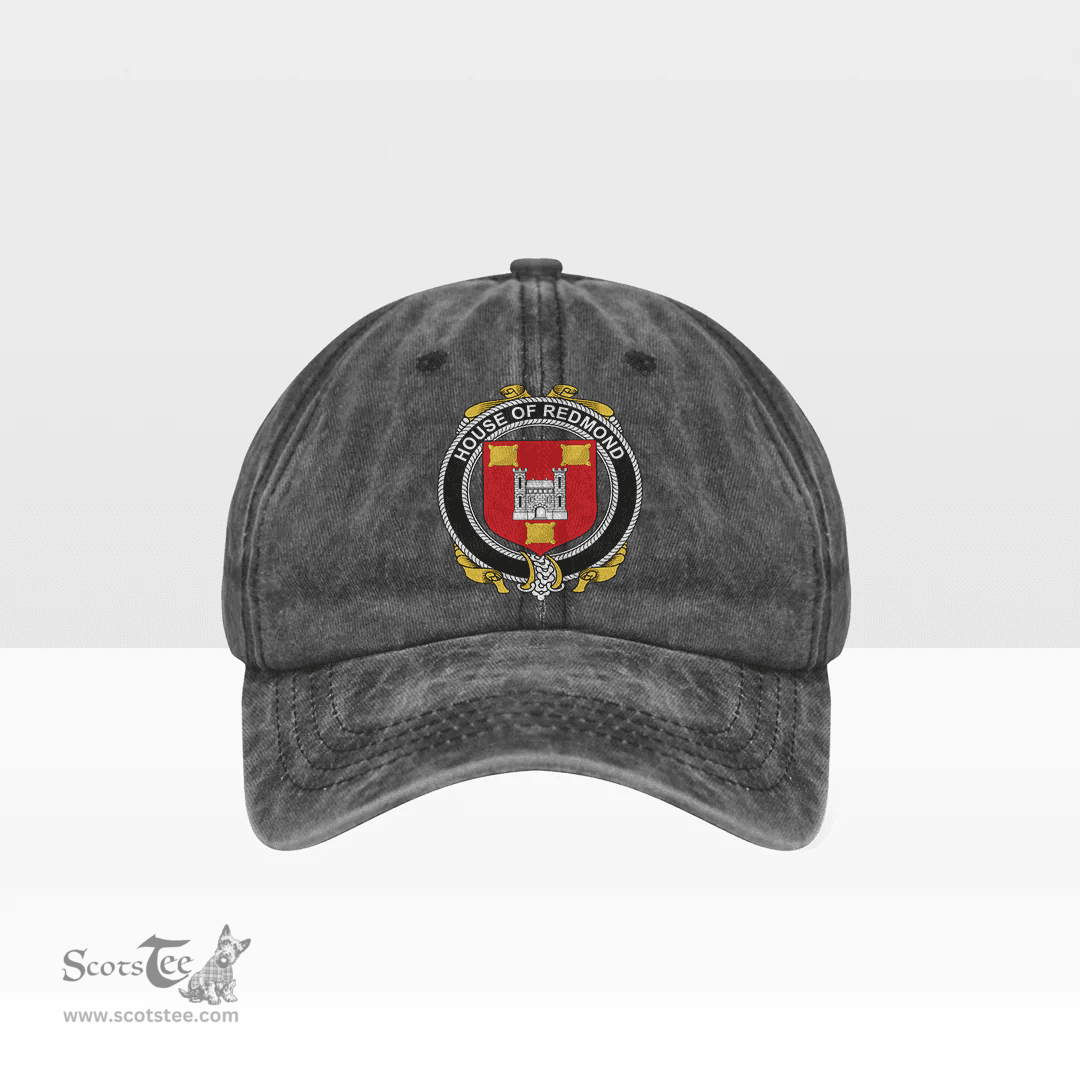 Irish House of REDMOND Coat of Arms Family Crest Ireland Denim Cap