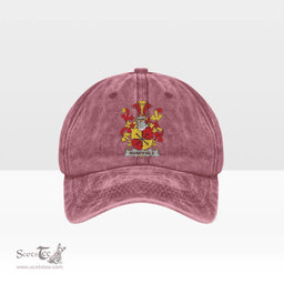Irish Mandevile Coat of Arms Family Crest Ireland Denim Cap