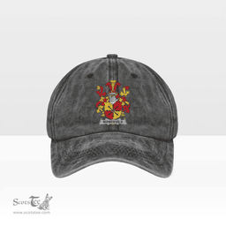 Irish Mandevile Coat of Arms Family Crest Ireland Denim Cap
