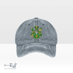 Irish McManus Coat of Arms Family Crest Ireland Denim Cap