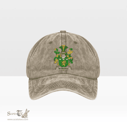 Irish McManus Coat of Arms Family Crest Ireland Denim Cap