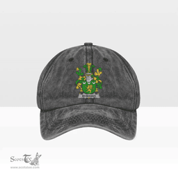 Irish McManus Coat of Arms Family Crest Ireland Denim Cap