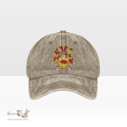 Irish Malley or O Malley Coat of Arms Family Crest Ireland Denim Cap