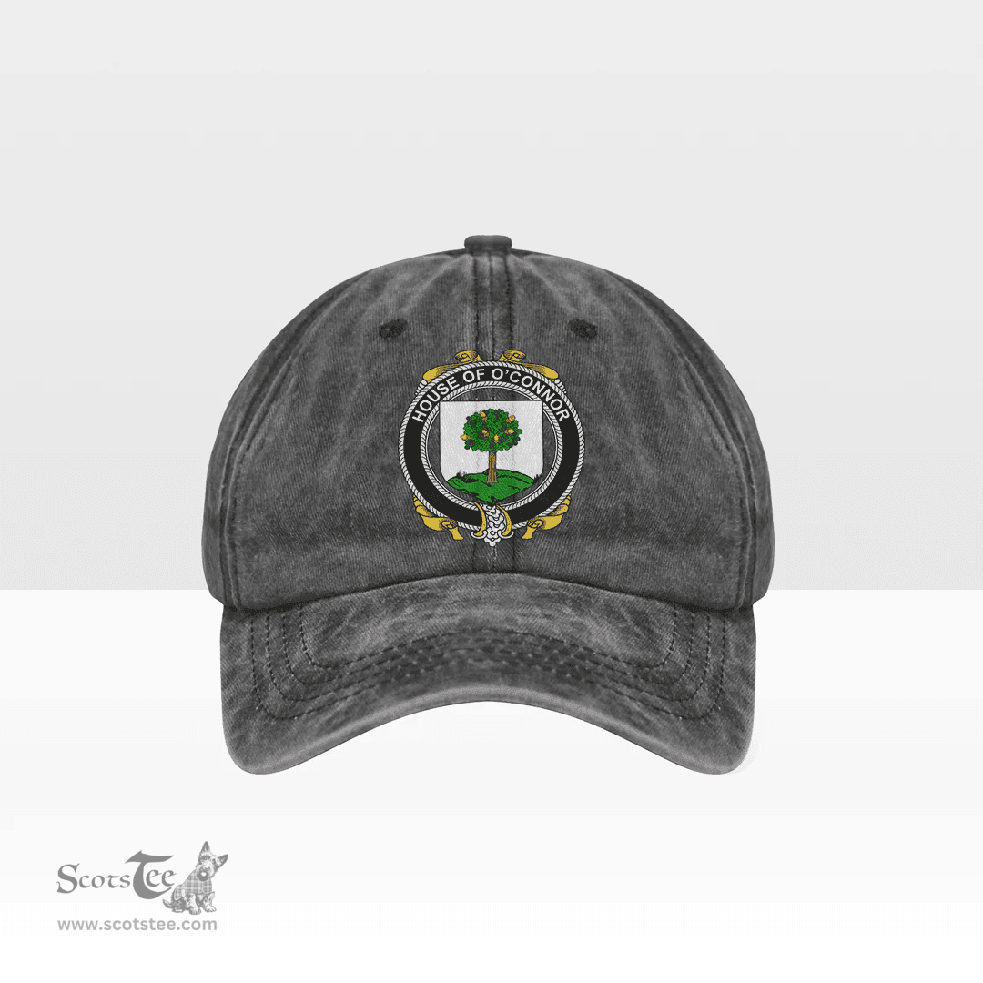 Irish House of O CONNOR (Faly) Coat of Arms Family Crest Ireland Denim Cap