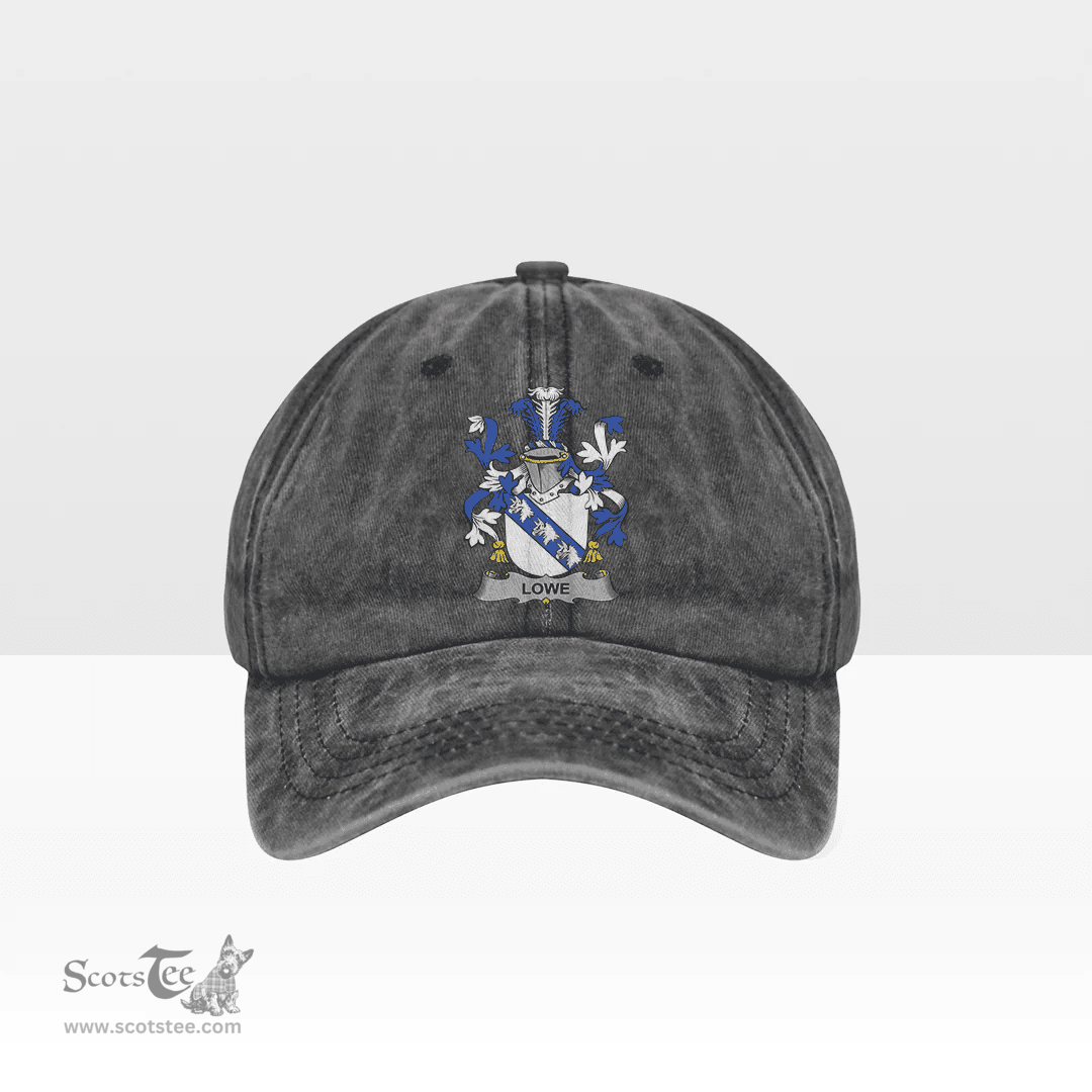 Irish Lowe Coat of Arms Family Crest Ireland Denim Cap