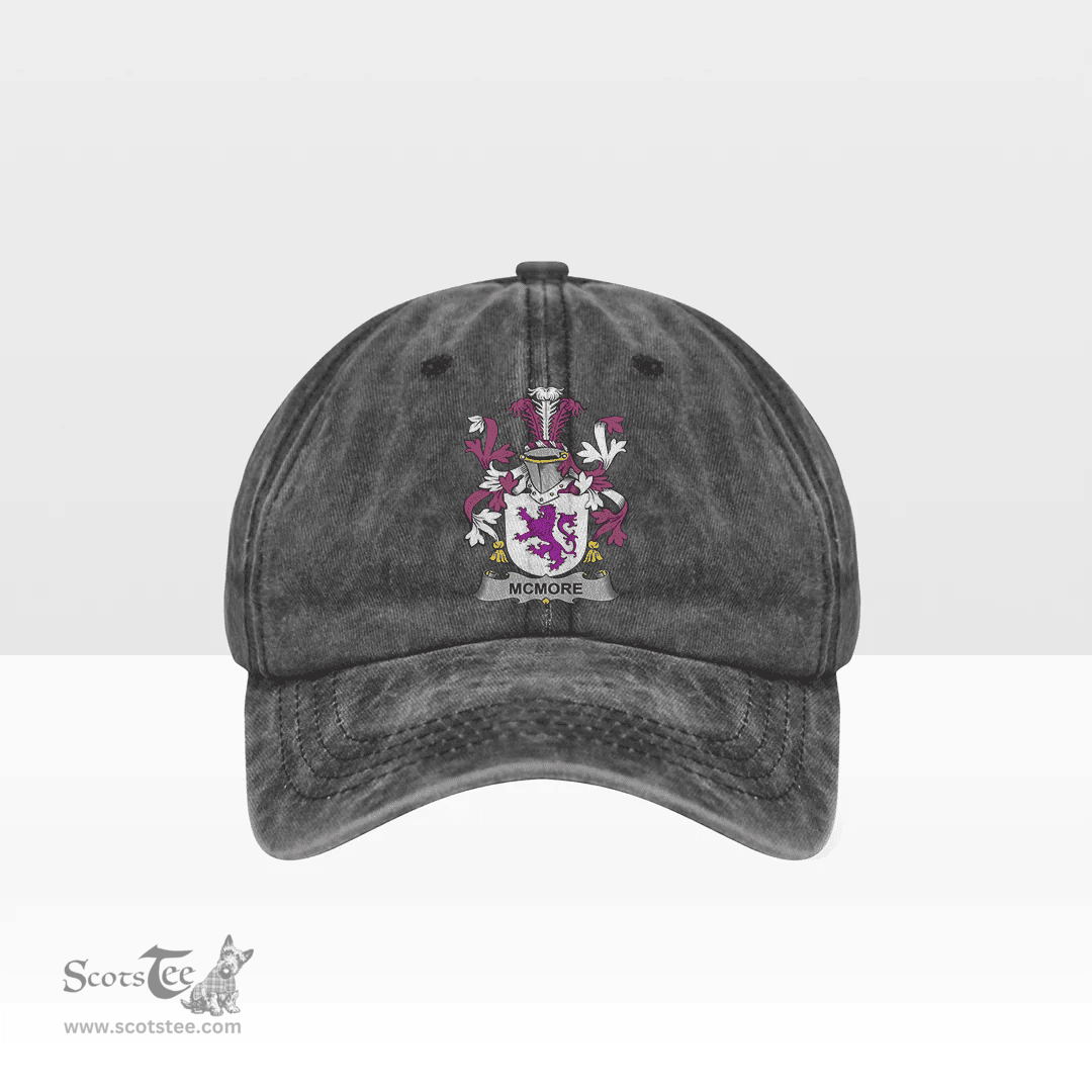 Irish McMore or More Coat of Arms Family Crest Ireland Denim Cap