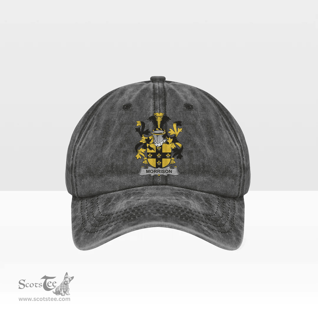 Irish Morrison Coat of Arms Family Crest Ireland Denim Cap