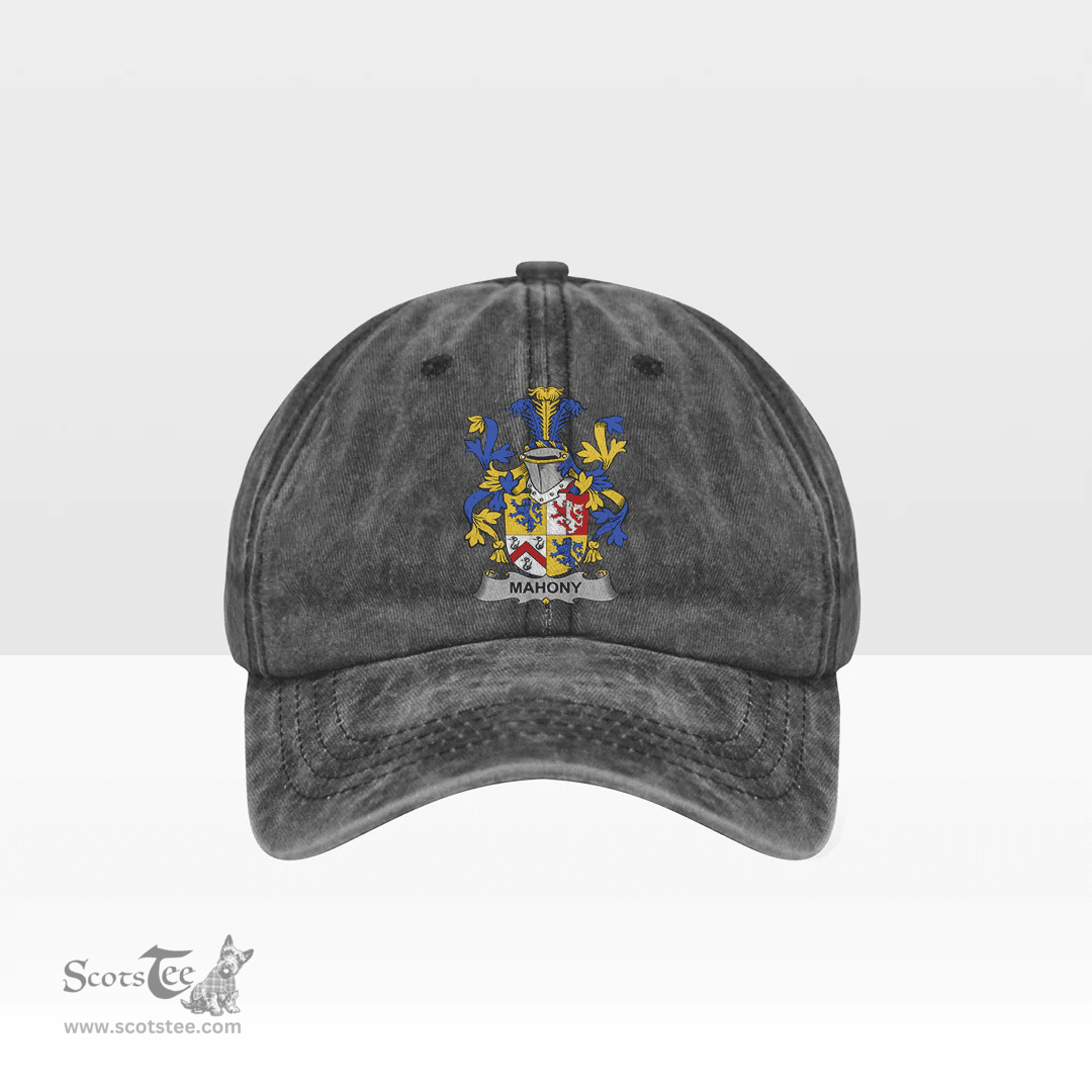 Irish Mahony or O Mahoney Coat of Arms Family Crest Ireland Denim Cap