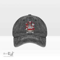 Irish Mather or Mathers Coat of Arms Family Crest Ireland Denim Cap