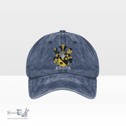 Irish McGeough or McGough Coat of Arms Family Crest Ireland Denim Cap