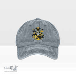 Irish McGeough or McGough Coat of Arms Family Crest Ireland Denim Cap