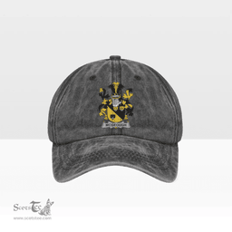 Irish McGeough or McGough Coat of Arms Family Crest Ireland Denim Cap