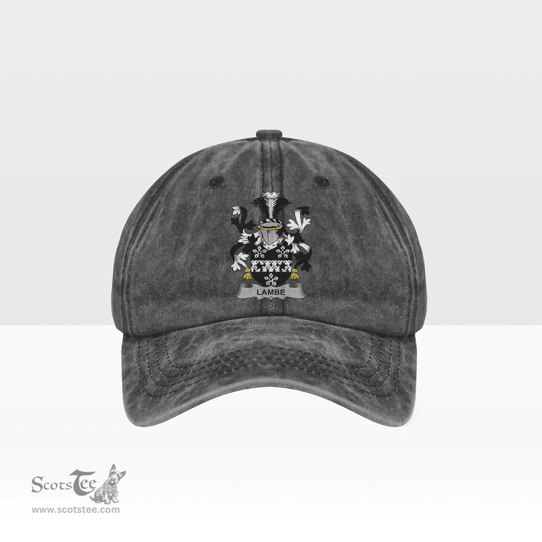 Irish Lambe Coat of Arms Family Crest Ireland Denim Cap