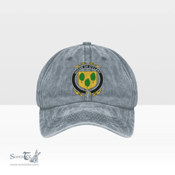 Irish House of O CLERY Coat of Arms Family Crest Ireland Denim Cap