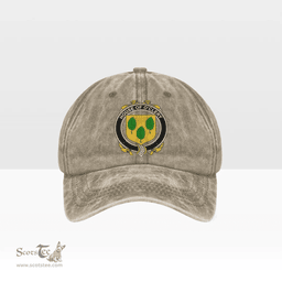 Irish House of O CLERY Coat of Arms Family Crest Ireland Denim Cap