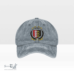 Irish House of O GRADY Coat of Arms Family Crest Ireland Denim Cap