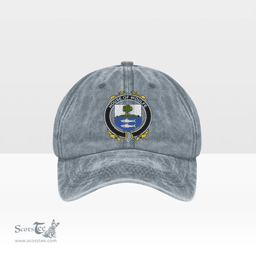 Irish House of WOULFE Coat of Arms Family Crest Ireland Denim Cap