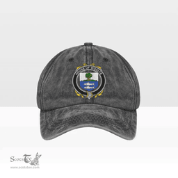 Irish House of WOULFE Coat of Arms Family Crest Ireland Denim Cap