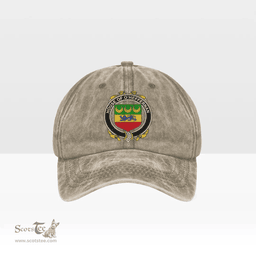 Irish House of O HEFFERNAN Coat of Arms Family Crest Ireland Denim Cap