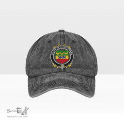 Irish House of O HEFFERNAN Coat of Arms Family Crest Ireland Denim Cap