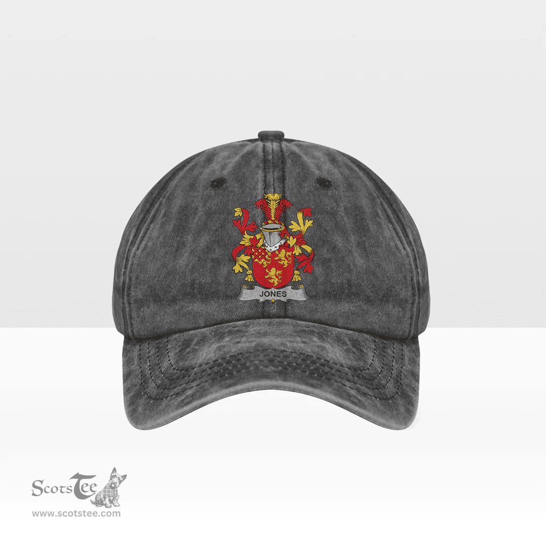 Irish Jones Coat of Arms Family Crest Ireland Denim Cap