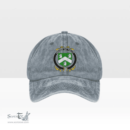 Irish House of TULLY (MACATILLA)) Coat of Arms Family Crest Ireland Denim Cap