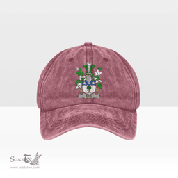 Irish Kidd Coat of Arms Family Crest Ireland Denim Cap