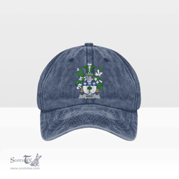 Irish Kidd Coat of Arms Family Crest Ireland Denim Cap