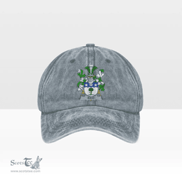 Irish Kidd Coat of Arms Family Crest Ireland Denim Cap