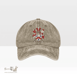Irish McDermot Coat of Arms Family Crest Ireland Denim Cap