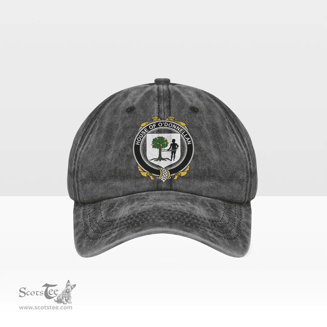 Irish House of O DONNELLAN Coat of Arms Family Crest Ireland Denim Cap