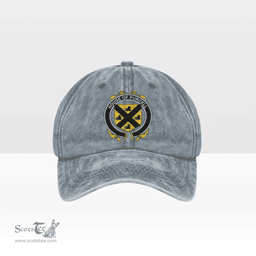 Irish House of PURCELL Coat of Arms Family Crest Ireland Denim Cap