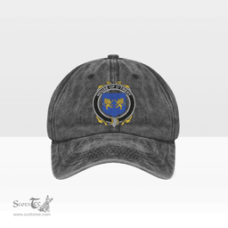 Irish House of O TREHY (Troy) Coat of Arms Family Crest Ireland Denim Cap