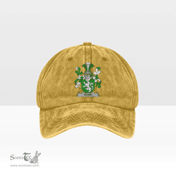 Irish Hume Coat of Arms Family Crest Ireland Denim Cap