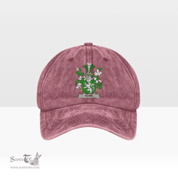 Irish Hume Coat of Arms Family Crest Ireland Denim Cap