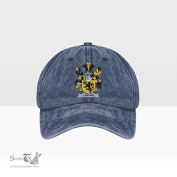Irish Laffan Coat of Arms Family Crest Ireland Denim Cap