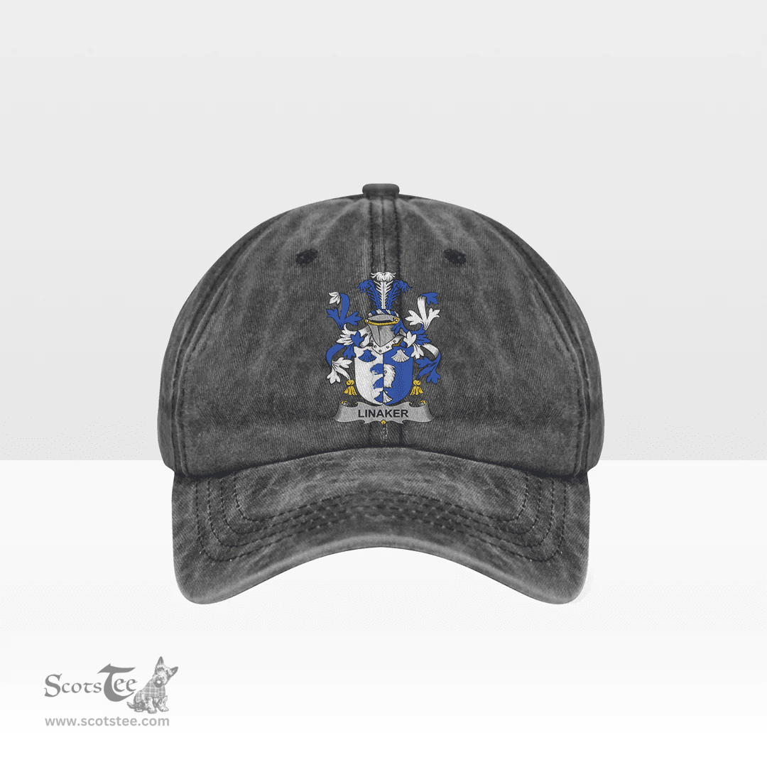 Irish Linaker Coat of Arms Family Crest Ireland Denim Cap