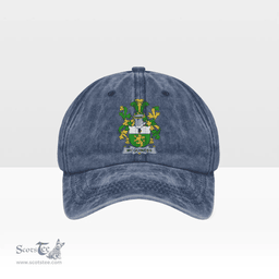 Irish McGuiness or McGenis Coat of Arms Family Crest Ireland Denim Cap