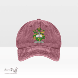 Irish McGuiness or McGenis Coat of Arms Family Crest Ireland Denim Cap