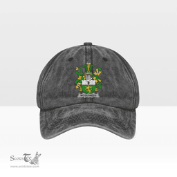 Irish McGuiness or McGenis Coat of Arms Family Crest Ireland Denim Cap