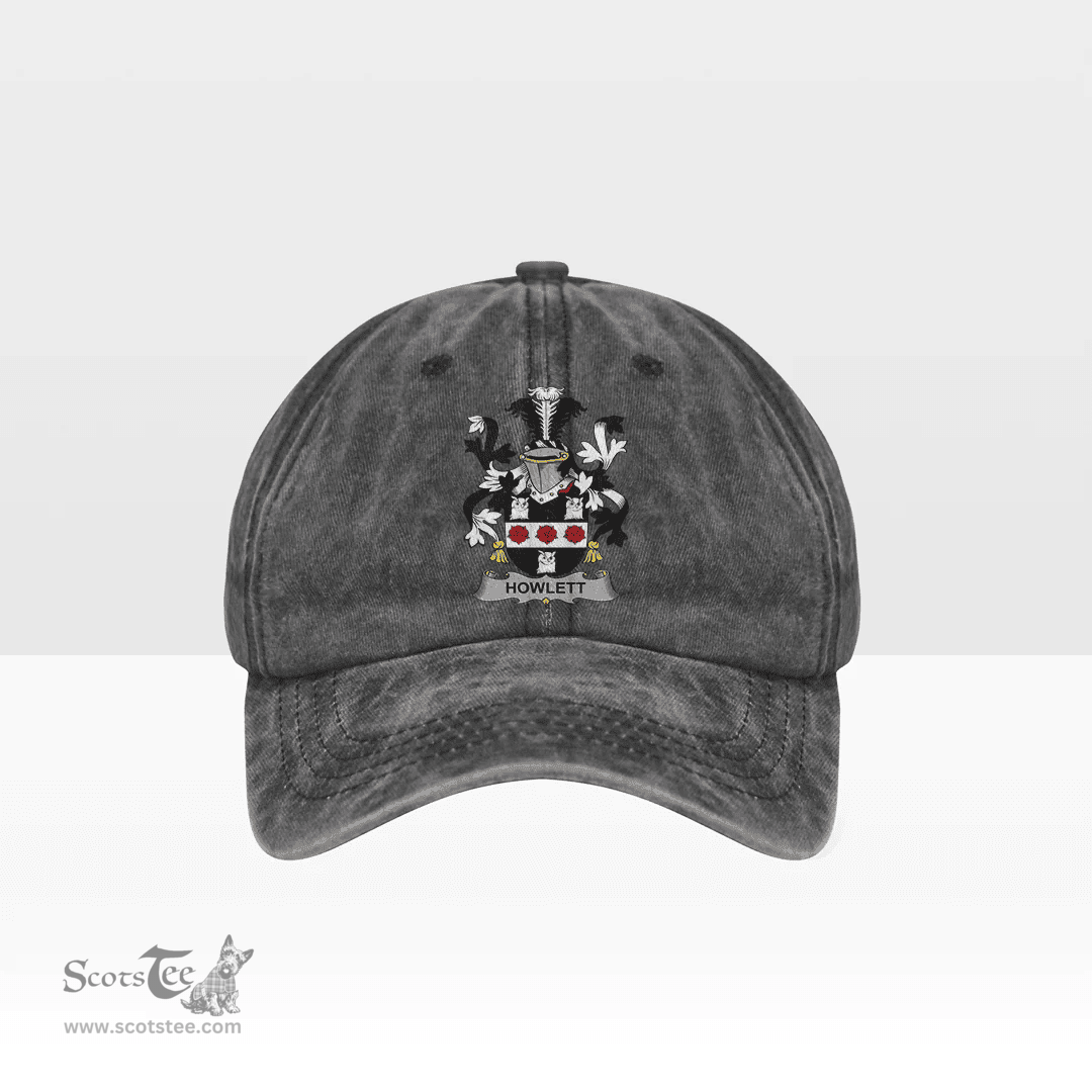 Irish Howlett or Hewlett Coat of Arms Family Crest Ireland Denim Cap