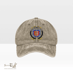 Irish House of O MEARA Coat of Arms Family Crest Ireland Denim Cap