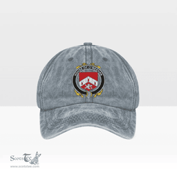 Irish House of O MEEHAN Coat of Arms Family Crest Ireland Denim Cap