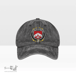 Irish House of O MEEHAN Coat of Arms Family Crest Ireland Denim Cap