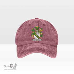 Irish Low Coat of Arms Family Crest Ireland Denim Cap