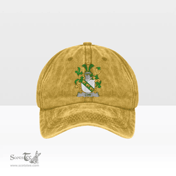Irish Low Coat of Arms Family Crest Ireland Denim Cap