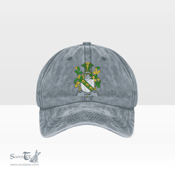 Irish Low Coat of Arms Family Crest Ireland Denim Cap
