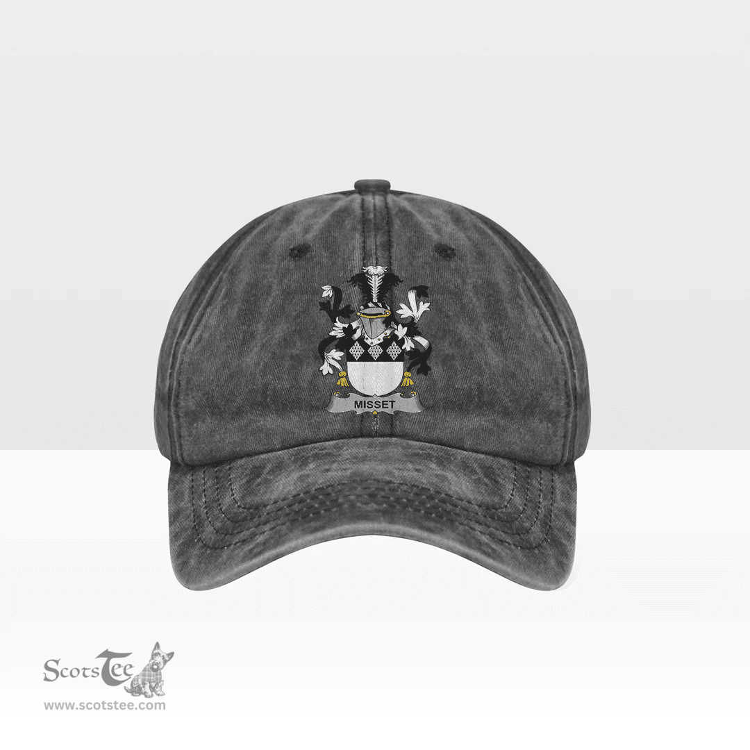 Irish Misset Coat of Arms Family Crest Ireland Denim Cap
