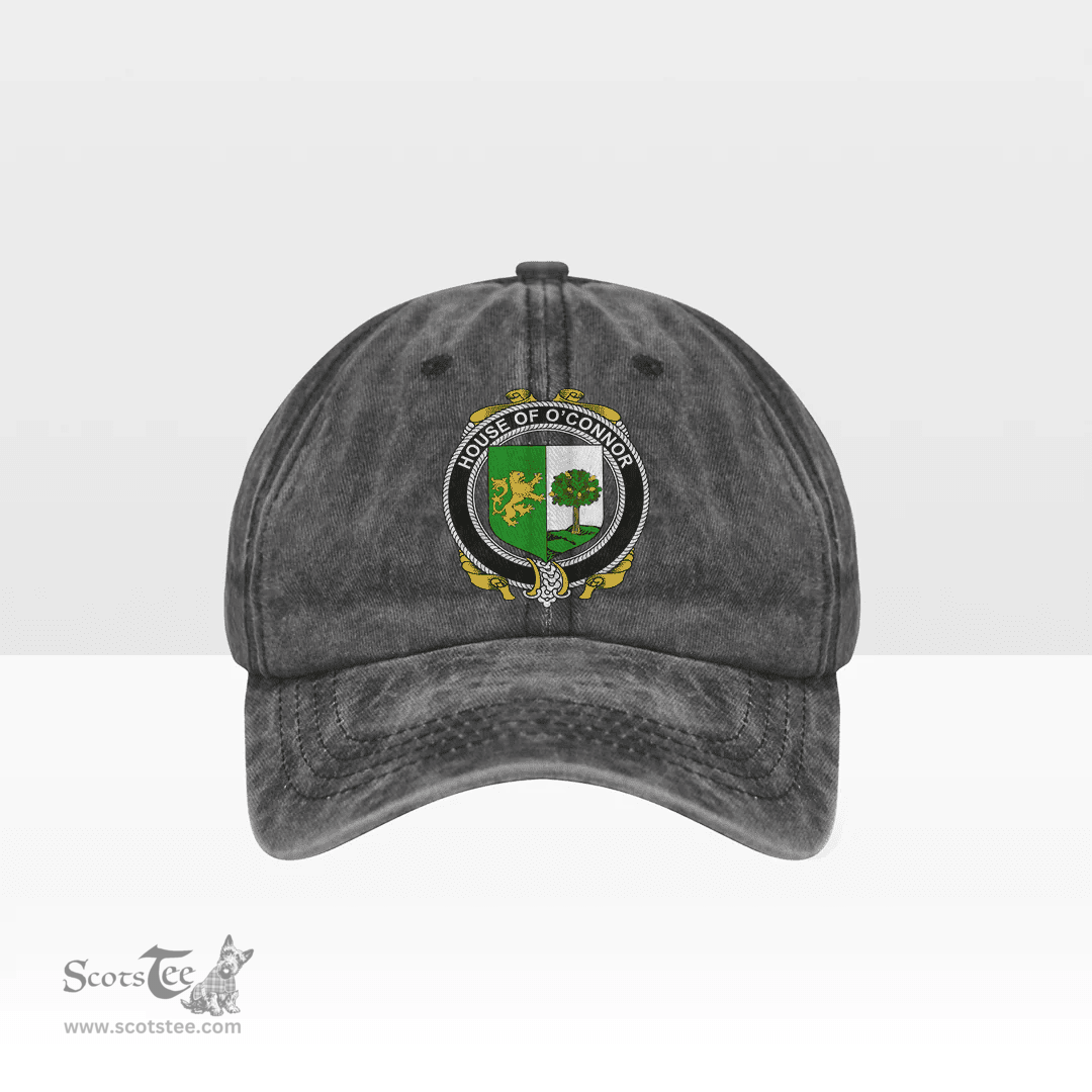 Irish House of O CONNOR (Sligo) Coat of Arms Family Crest Ireland Denim Cap