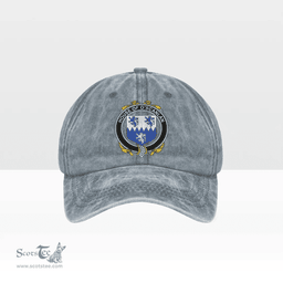 Irish House of O SCANLAN (Munster) Coat of Arms Family Crest Ireland Denim Cap
